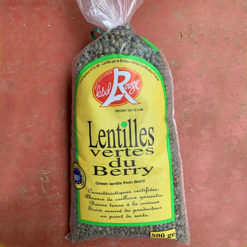 Les lentilles vertes du Berry : Label rouge et IGP